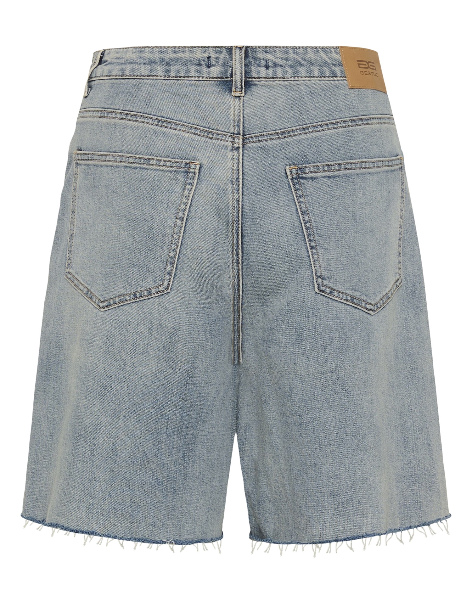 Gestuz - GZNoma HW Shorts - Vintage Mid Blue Wash 